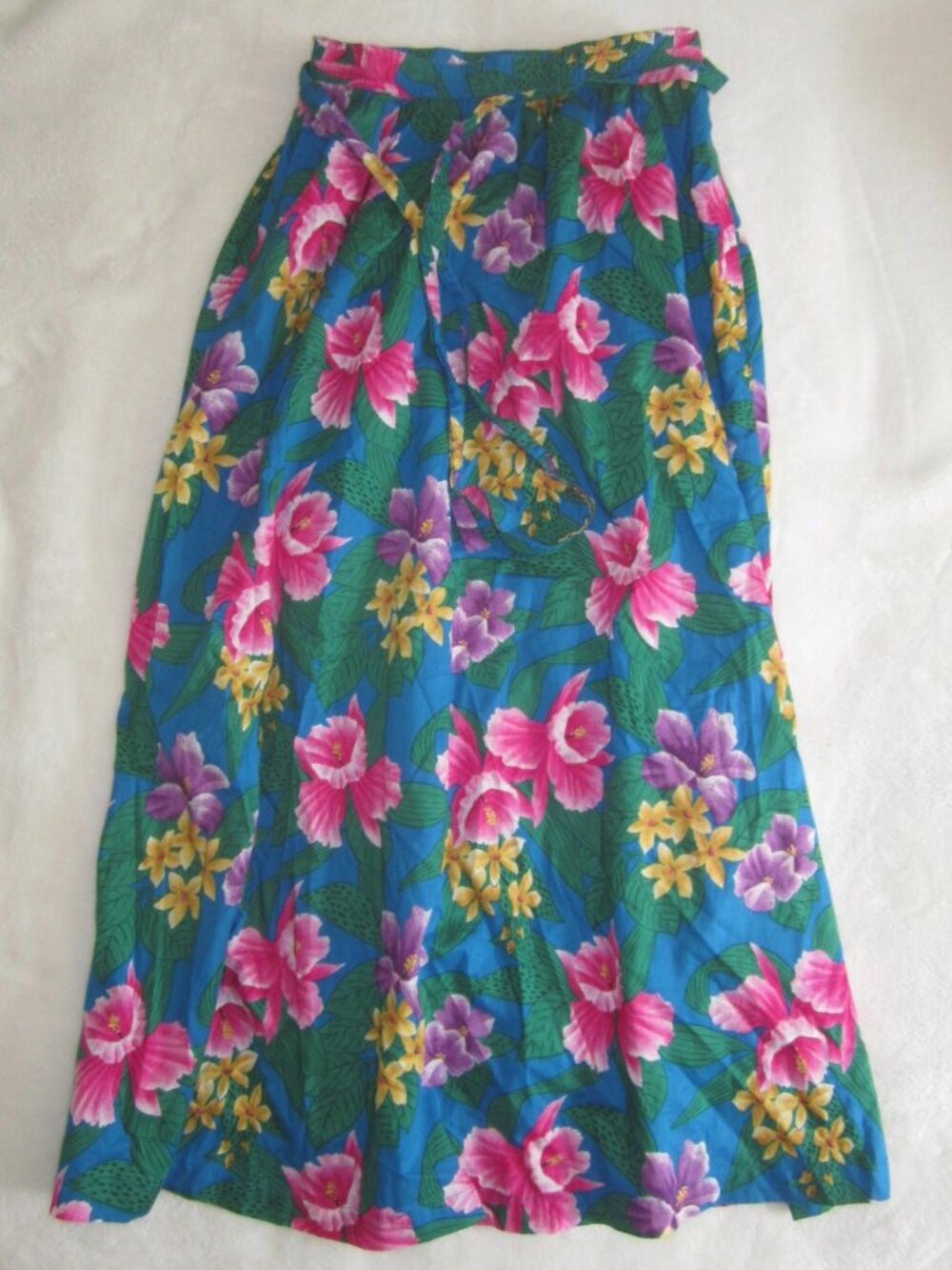 Vintage 80’s JG HOOK Cotton Floral Wrap Skirt Women's 6 Modern XS/Small